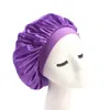 Silky Bonnet Cap Women Durag Durags Sova Turban Hat Mössor Mössor Kepsar Headwear Head Wrap Headwrap Håravfall Tillbehör