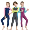 Children's Swim wear Kids Long Sleeves Rash Guard for Boys Girls UV Protection Bathing Suit UPF 50 Quick Dry Swimsuit fit Height 95cm-145cm