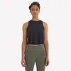 Lu Yoga Outfits Kurzarm-Tanktops, lockere Passform, Netzrücken, plissiert, faltig, ärmellose Weste, Sportkleidung, Damenbluse, Laufen, Fitne1499194