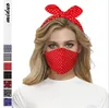 2 in 1 Gesichtsmaske Stirnband Ohrenschutz Frauen Gym Sport Yoga Haarband Kreuz Haarband Elastische Schleife Welle Leopard Haarspitze Kopfschmuck GWE1665