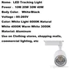 LED-Schienen-Licht-Lampe 10W 30W 20W 40W Track-Lampen Leuchten Leuchten Scheinwerfer für Shop Kleidung Shop Startseite AC85-265V
