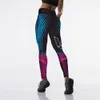 Kadın Tayt İnce Yüksek Bel Esneklik Tayt Spor Baskı Leggins Nefes Kadın Pantolon Tayt Push Up Gücü 200921