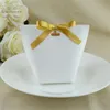 50PCS Craft Favor Boxes Party Candy Boxes Birthday Sweet Boxes Event Anniversary Gift Box Wedding Table Decors DIY Holder with Ribbon