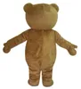 2019 profesional caliente oso de peluche traje de la mascota de dibujos animados vestido de lujo envío rápido tamaño adulto