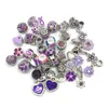 Gratis frakt 40 st Rhinestone Beads Antik silverfärgad Matal Charms Beads passform European Pandora Charms Armband DIY 8 Colors on Sale