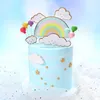 Andere Feestelijke Feestartikelen Hart Regenboog Wolk Cake Toppers Pompom Decor Voor Bruiloft Verjaardag Baby Douche Taarten259j