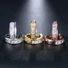 Korean Style Fashion Small Round Square Crystal Hoop Huggie Earrings for Men Women Jewelry Gift Hoop Earrings