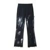 Мужские джинсы Линдси Судер 2021 хип-хоп Джинсовые брюки вспышки пэчворк мужчины уличная одежда Harajuku мешком осенние брюки гарема