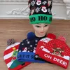 2024 LED Knitted Christmas Hat Beanie Decorations Light Up Illuminate Warm Hats For Kids Adults New Year Christmas Decor