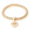 12 unids/lote Trend Jewelry Charm Bracelet 18mm Ginger Snaps on Jewelry Envío gratis Snap Button Bracelet LY099