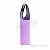 new Neoprene Water Bottle Sleeve with Hand Strap Glass Water Bottles Holder Outdoor Portable Cooler Insulated Drink Bottle Cover T500204