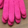 Ms Octagon Flower In Winter To Keep Warm Snow Christmas Gloves Knitting Wool Jt-33