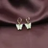 Arylic Butterfly earrings colored butterfly dangle ear ring clip Chandelier women earrings fashion jewelry will and sandy new