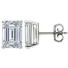 Stud AINUOSHI Fashion 925 Sterling Silver Emerald Cut CZ Earrings Earring Women Wedding Party Jewery Gift