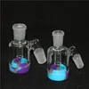 narghilè Ash Catcher Glass Bong 14mm 18mm 45 gradi femmina maschio ashcatcher per fumare tubi dell'acqua Heady Dab Oil Rigs