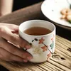 Vintage water cup Creative teacup ceramic tea drinking milk breakfast mug restaurant cooking tableware