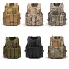 Homens Descarregamento Tático Airsoft Hunting Molle Vest Multifuncional Soldado Militar Soldado Combate Vest Arro Exército Camo Transportadora Tiro Coletes 200922