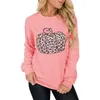 Halloween-truien Vrouwelijke pompoenprint O-hals trui Trui met lange mouwen Halloween Top Pullover Sweater Casual losse bovenkleding LSK1215