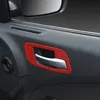 Anel de ajuste Handle Red Carbon Fiber porta interna para Dodge Charger 2011+ de alta qualidade Auto Acessórios Interior