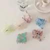 Fashion Colored Butterfly Hair Crab Clip Geometric Acrylic Hairpin Girls Women Hair Claws Barrette Hair Accessories