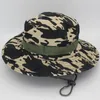 Chapéu de balde de design camuflado selva militar boné para adultos masculino feminino cowboy boonie ajustável chapéus pesca primavera verão outono inverno packable exército chapéu