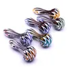 Glass Pipe Free shipping Pipes Fantasy Stripe glass smoking pipes 4" Glass spoon pipes Bubbler For Dry Herb