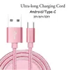 Hoge Kwaliteit Type C Kabel Data Sync Kabel USB 3.1 Type-C Micro Snel Opladen Koord Voor S8 s10 Plus 3 Voeten