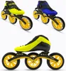 Inline & Roller Skates Heat Moldable Speed Man Women Professional Skating Shoes 3 Wheel 125mm Thermoplastic Carbon Racing Skate1