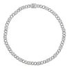 Hoge kwaliteit 8mm Breedte Iced Out Out Hip Hop Bling CZ Dames Sieraden 5A Cubic Zirconia Miami Cubaanse Link Chain Curb Choker Necklace1