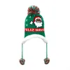 2021 зима Хранить теплые дети Xmas Hatsuff Hat Рождественский стиль вязаные шапки Санта-Клаус Снеговик Деревья Двухборов Двухборов Baby Caps Меховые шарики