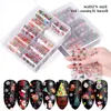 Nail Art Stickers Decals Set For Christmas Halloween Transfer Paper Nail Art Decorations Tips Manicure Tools Nail Stickers