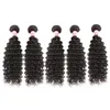 DHgate Cheveux Accessoires Meilleur 10A Indien Vague Profonde Cheveux Vierges 5 PCS 500 Grammes Lot Extension de Cheveux Humains Non Transformés Bundle Coupé D'un Donateur