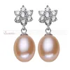 Stud Younoble Fashion White Real Natural vers Water Pearl Earring 925 Sterling Silver Jewelry Vrouwen Verjaardagsgeschenk Brincos Perolas9274073