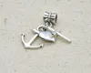 100 stks / partij Legering Hart Liefde Kruis Charms Big Hole Kralen Dangle Charms voor Sieraden Maken Bevindingen