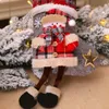 Santa Claus Christmas Stocking Opknoping Voeten Lattice Xmas Sokken Cartoon Doll Xmas Tree Decoratieve Hanger Kinders Candy Gift Bag T9i00532