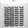 قلد المنك مربع eyelashes1 من 20 مجموعات من 3D الرموش الصناعية لينة الطبيعية سميكة وهمية رمش 3D رموش رمش المنك كاذبة