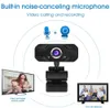 HD Webcam Встроенные двойные MIC Smart 1080P Веб-камера USB Pro Stream Камера для настольных ноутбуков PC Game Cam для ОС Windows