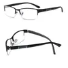 Sunglasses Reading Glasses Glass Mens Rectangular Business Readers 10 15 20 25 30 35 40 Strength Half Rim Metal For Men8649596