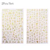 Christmas Series 3D Nail Sticker Colorful Gold Snow Deer Design Transfer Stickers Slider Decal DIY Nail Art Decoration8208587