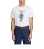 Herren-T-Shirts im neuen Stil, kurzärmelig, hochwertiges Pariser Stadt-Poloshirt-Muster aus 100 % Baumwolle und T-Shirt mit amerikanischem Bärendruck in gleicher Größe