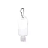 50ML Empty Hand Wash Sanitizer Gel Refillable Bottle With Key Ring Hook Clear Transparent Plastic Dispenser Bottle Holder DHL