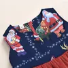 Baby clothes 2021 Christmas Children's Wear Santa Claus Elk Snowflake Dresses Christmas Tree Print Dress Princess Dress Kids Clothing