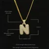 Collares colgantes A-Z Nombre personalizado Burbuja Inicial Letra única Encanto Cubic Zirconia Hip Hop Joyería Collar de oro rosa Regalo para hombre1