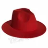 Men's Fedora Hat For Gentleman Women Hats Wide Brim British Cap Band Wide Flat Brim Jazz Hats Party Hats T2C5280