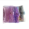 PVC A6 9 Styles 6-hole Waterproof Glitter Binders Cover Meteor Shower Notebook Binder Laser Rainbow Loose-leaf Planner Clip School Office Supplies