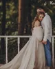 New Bohemia Cheap Sexy Country Short Sleeves Off Shoulder Ball Gown Wedding Dresses Tulle Puffy Court Train Plus Size Formal Bridal Gowns