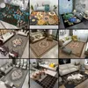 Hochwertige abstrakte Blumenkunstteppich für Wohnzimmer Schlafzimmer Antislip Bodenmatte Mode Küche Teppich Teppich 85771347243056