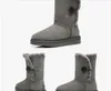 Högkvalitativa kvinnor Högt lågtips Snöstövlar Real Cow Split Leather Boot för Kvinnors Super Light och Mjukt Varm Material Fur Snow Boots 9 Färg