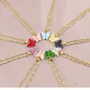 Vlinder ketting acryl kleurrijke wilde sleutelbeen ketting persoonlijkheid trendy kettingen hangende choker mode sieraden