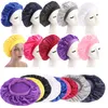 58cm Katı Satin Bonnet Saç Şekillendirme Cap Uzun Saç Bakımı Kadınlar Gece Uyku Şapka İpek Kafa Wrap Duş Cap Saç Şekillendirme Aracı ayarlayın